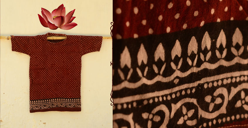 Jawariya . Block printed . T-shirt ~  { For Kids }